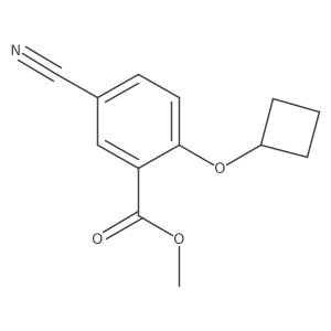 Methyl 5-cyano-2-cyclobutyloxybenzoate结构式