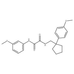 N1-((1-(4-methoxyphenyl)cyclopentyl)methyl)-N2-(3-(methylthio)phenyl)oxalamide Structure