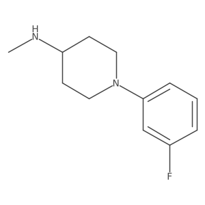 1-(3-fluorophenyl)-N-methylpiperidin-4-amine结构式