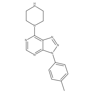 Cc1ccc(-n2nnc3c(N4CCNCC4)ncnc32)cc1结构式