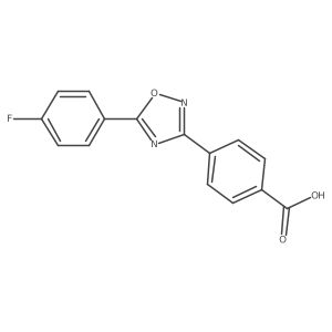 4-[5-(4-Fluorophenyl)-1,2,4-oxadiazol-3-yl]benzoic acid结构式