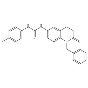 1-(1-Benzyl-2-oxo-1,2,3,4-tetrahydroquinolin-6-yl)-3-(4-fluorophenyl)urea Structure
