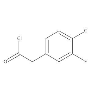 2-(4-Chloro-3-fluorophenyl)acetyl chloride Structure