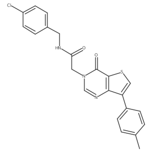 N-(4-chlorobenzyl)-2-[7-(4-methylphenyl)-4-oxothieno[3,2-d]pyrimidin-3(4H)-yl]acetamide Structure