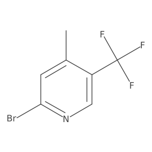 2-Bromo-4-methyl-5-(trifluoromethyl)pyridine结构式