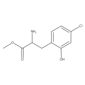 Methyl (R)-2-amino-3-(4-chloro-2-hydroxyphenyl)propanoate Structure