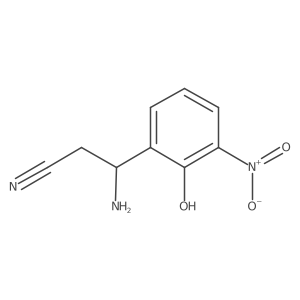 (I(2)S)-I(2)-Amino-2-hydroxy-3-nitrobenzenepropanenitrile Structure