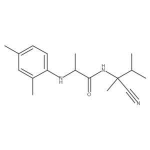 N-(1-cyano-1,2-dimethylpropyl)-2-[(2,4-dimethylphenyl)amino]propanamide Structure