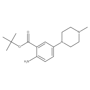 Tert-butyl 2-amino-5-(4-methylpiperazin-1-yl)benzoate Structure