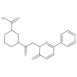1-[(6-oxo-3-phenylpyridazin-1(6H)-yl)acetyl]piperidine-3-carboxylic acid Structure