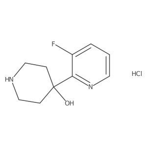 4-(3-Fluoropyridin-2-yl)piperidin-4-ol;hydrochloride Structure