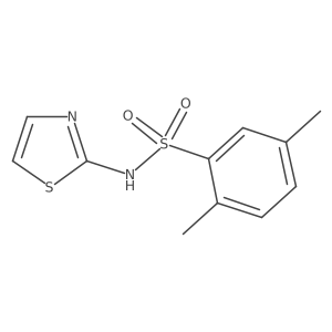 2,5-dimethyl-N-(1,3-thiazol-2-yl)benzenesulfonamide结构式
