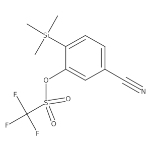 5-Cyano-2-(trimethylsilyl)phenyl 1,1,1-trifluoromethanesulfonate Structure
