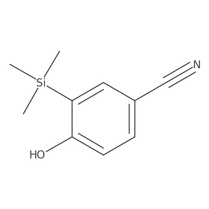 4-Hydroxy-3-(trimethylsilyl)benzonitrile Structure