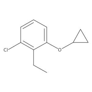 1-Chloro-3-cyclopropoxy-2-ethylbenzene结构式