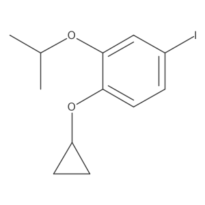 1-Cyclopropoxy-4-iodo-2-isopropoxybenzene结构式