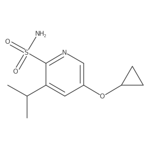 5-Cyclopropoxy-3-isopropylpyridine-2-sulfonamide Structure