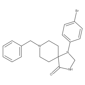 8-Benzyl-1-(4-bromophenyl)-1,3,8-triazaspiro[4.5]decan-4-one Structure