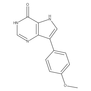 7-(4-Methoxyphenyl)-3H-pyrrolo[3,2-d]pyrimidin-4(5H)-one结构式