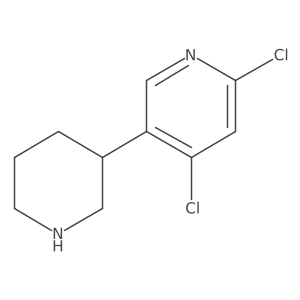 2,4-Dichloro-5-(piperidin-3-yl)pyridine Structure