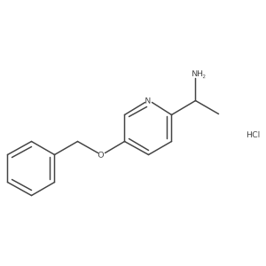 (R)-1-(5-(benzyloxy)pyridin-2-yl)ethan-1-amine hydrochloride结构式