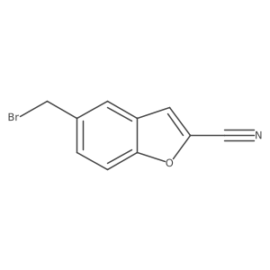 5-(Bromomethyl)benzofuran-2-carbonitrile Structure