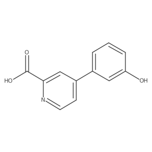 4-(3-Hydroxyphenyl)picolinic acid结构式