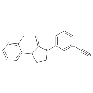 3-[3-(4-Methylpyridin-3-yl)-2-oxoimidazolidin-1-yl]benzonitrile结构式