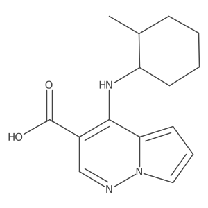 4-(2-Methylcyclohexylamino)pyrrolo[1,2-b]pyridazine-3-carboxylic acid Structure