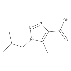 1-Isobutyl-5-methyl-1h-1,2,3-triazole-4-carboxylic acid Structure