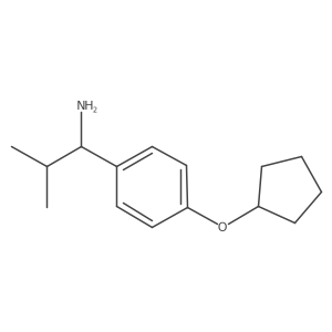 (1S)-1-(4-Cyclopentyloxyphenyl)-2-methylpropylamine结构式