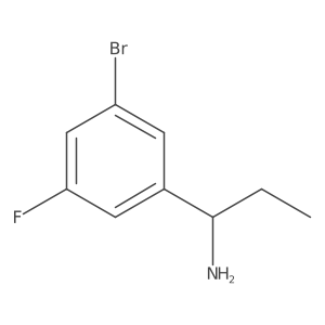 1-(3-Bromo-5-fluorophenyl)propan-1-amine Structure