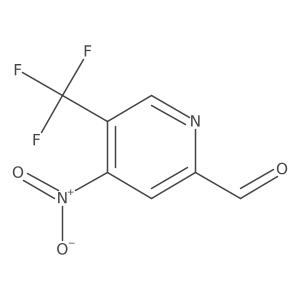 4-Nitro-5-(trifluoromethyl)picolinaldehyde结构式