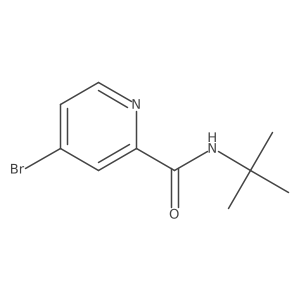 2-Pyridinecarboxamide, 4-bromo-N-(1,1-dimethylethyl)-结构式