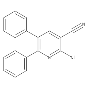 2-Chloro-5,6-diphenylpyridine-3-carbonitrile Structure