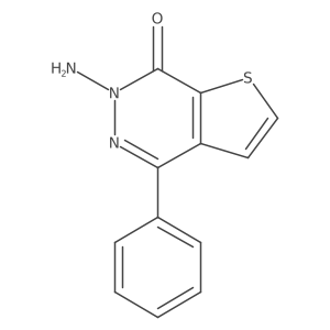 6-amino-4-phenylthieno[2,3-d]pyridazin-7(6H)-one结构式