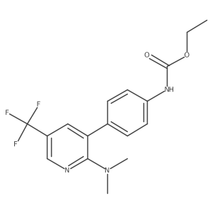 [4-(2-Dimethylamino-5-trifluoromethyl-pyridin-3-yl)-phenyl]-carbamic acid ethyl ester Structure