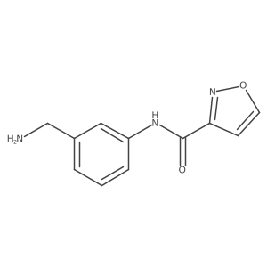 3-Isoxazolecarboxamide, N-[3-(aminomethyl)phenyl]- Structure