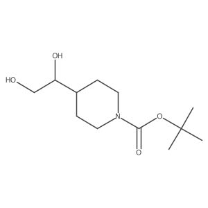 Tert-butyl 4-(1,2-dihydroxyethyl)piperidine-1-carboxylate Structure