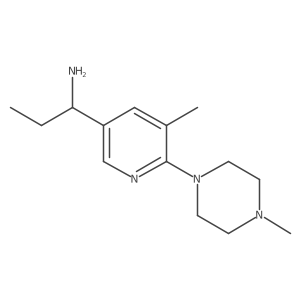 1-(5-Methyl-6-(4-methylpiperazin-1-yl)pyridin-3-yl)propan-1-amine结构式