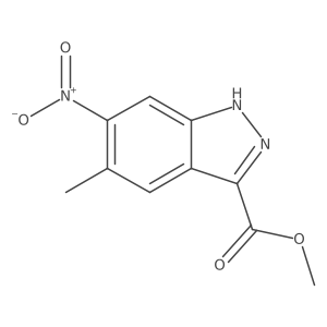Methyl 5-methyl-6-nitro-1H-indazole-3-carboxylate Structure