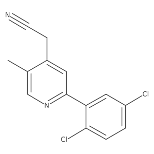 2-(2,5-Dichlorophenyl)-5-methylpyridine-4-acetonitrile结构式