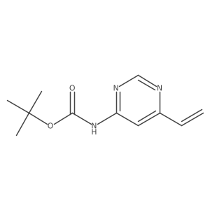 tert-Butyl 6-vinylpyrimidin-4-ylcarbamate Structure