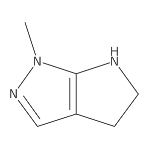 Pyrrolo[2,3-c]pyrazole, 1,4,5,6-tetrahydro-1-methyl- Structure