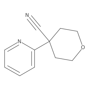 4-(pyridin-2-yl)tetrahydro-2H-pyran-4-carbonitrile Structure