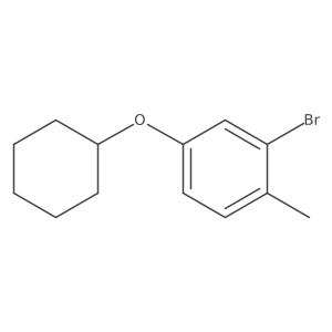 2-Bromo-4-(cyclohexyloxy)-1-methylbenzene Structure