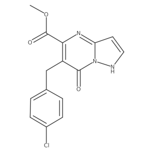 Methyl 6-(4-chlorobenzyl)-7-hydroxypyrazolo[1,5-a]pyrimidine-5-carboxylate Structure