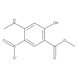 Methyl 2-hydroxy-4-(methylamino)-5-nitrobenzoate结构式