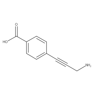 4-(3-Aminoprop-1-yn-1-yl)benzoic acid结构式