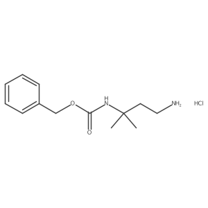 Benzyl 4-amino-2-methylbutan-2-ylcarbamate hydrochloride Structure